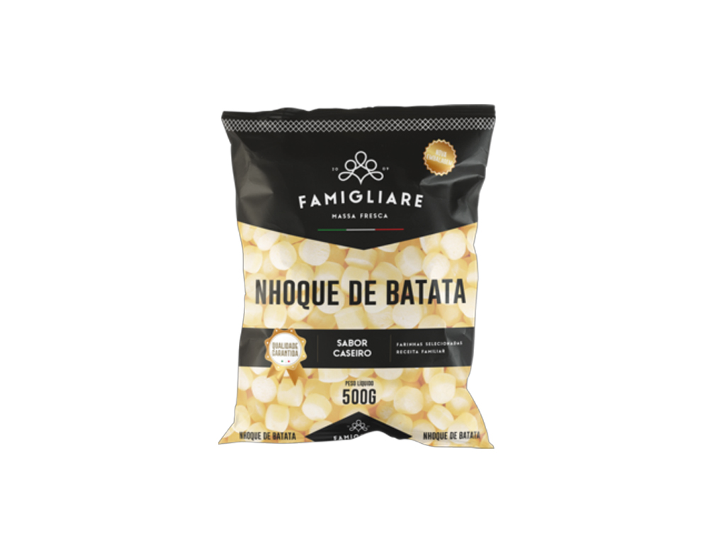 NHOQUE DE BATATA FAMIGLIARE 500 G (CX 12 PCT)